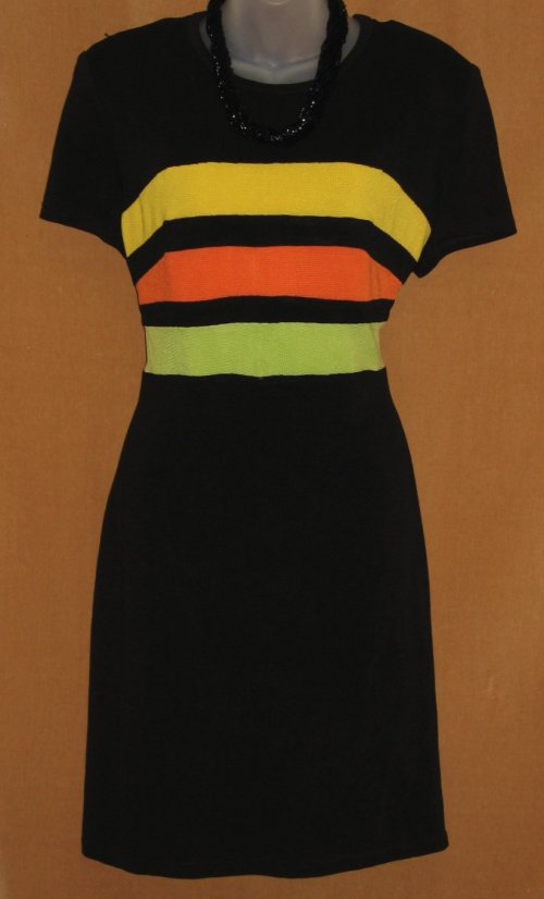 Joseph Ribkoff Citrus Banded Stretch Wiggle Dress