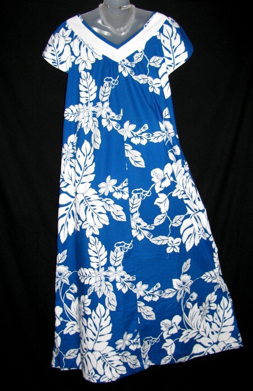Blue Floral Hawaii Dress