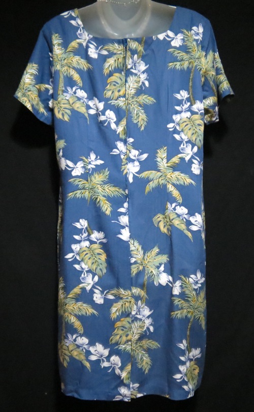 Hilo Hattie Blue Palms Dress