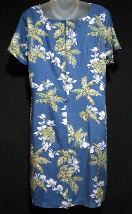 Hilo Hattie Blue Palms Dress