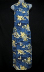Blue Floral Japan Style Dress