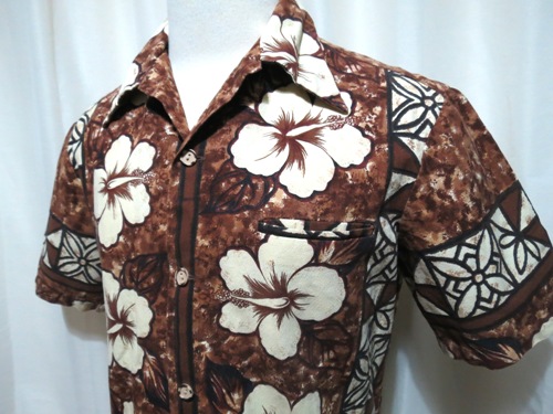 Brown vintage Hawaii Shirt