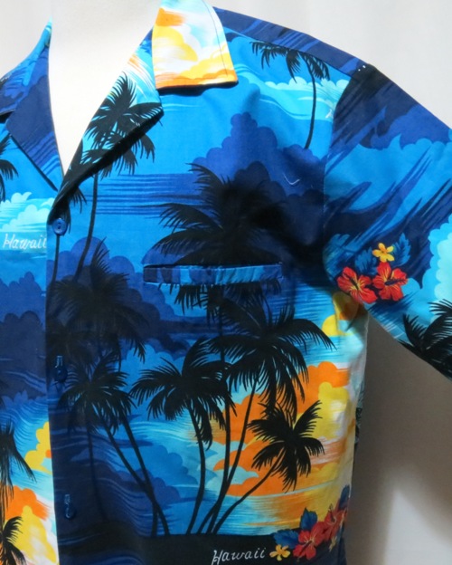 Hawaiian Shirt Palms Ocean