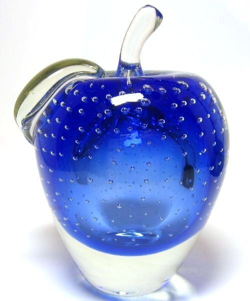 Apple Glass Paperweight