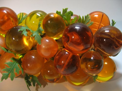 Lucite Colored Grapes