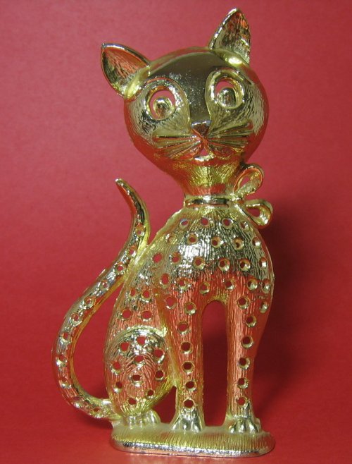 Cat Earring Tree Holder Vintage Torino