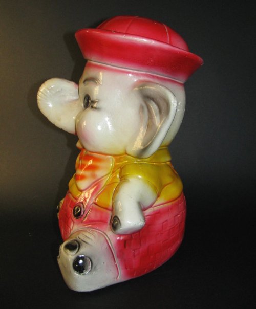 Elephant Chalkware Piggy Bank