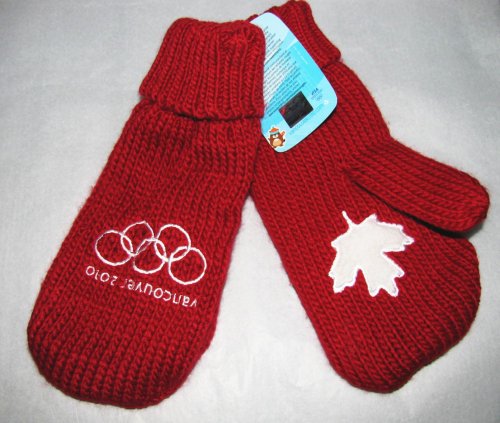 Official Vancouver 2010 Olympic Red Mittens