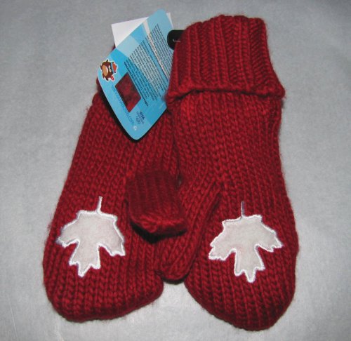Official Vancouver 2010 Olympic Red Mittens Youth Size