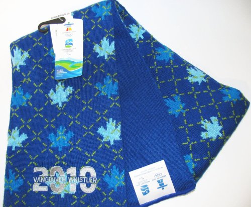 Official Vancouver 2010 Whistler Olympic Scarf Argyle Pattern