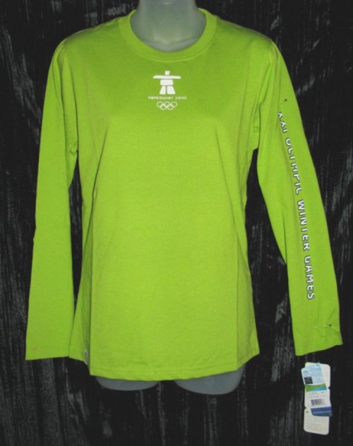 Official Vancouver Olympic Ladies Green Shirt