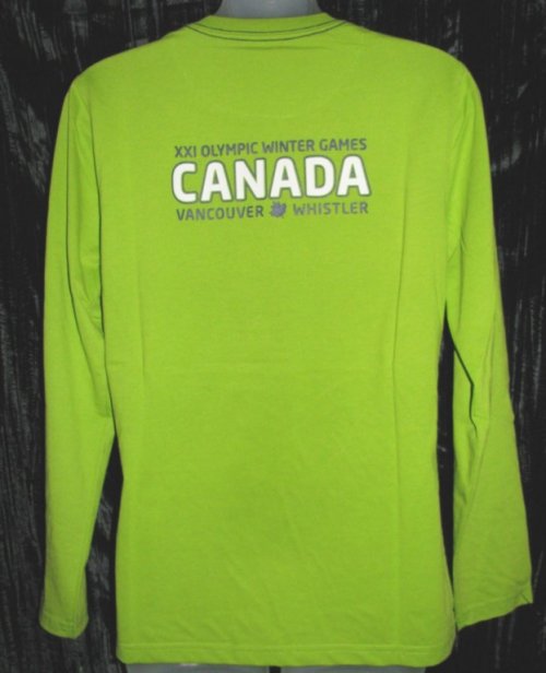 Official Vancouver Olympic Ladies Green Shirt Canada