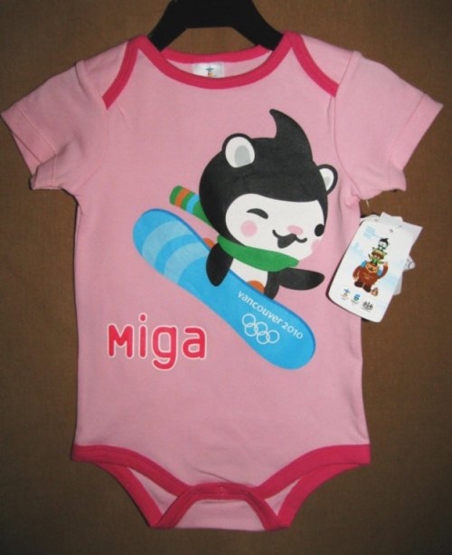 Official Vancouver Olympic Games Miga Onesie