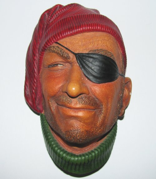 Bossons Smuggler Chalkware Head