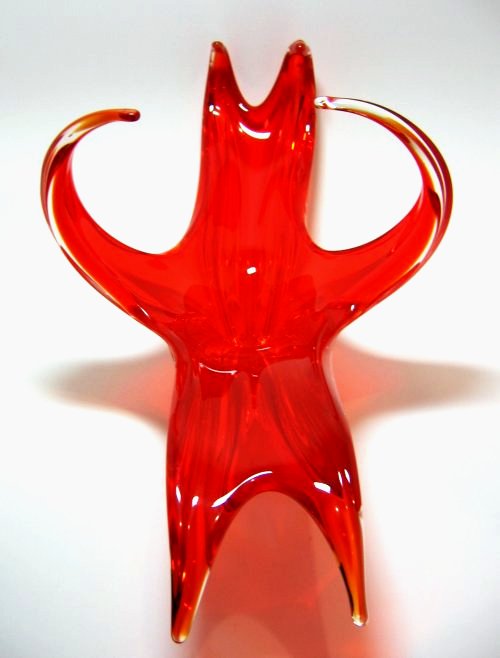 Dark Red Art Glass