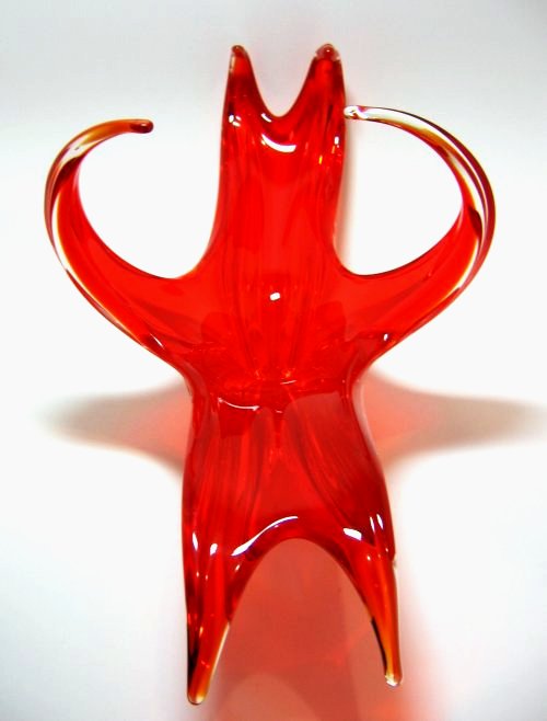 Dark Red Art Glass