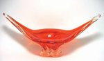 Chalet Orange Art Glass