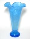 Blue Ruffle Vase