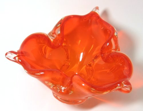 Lorraine Sommerso Art Glass Dish