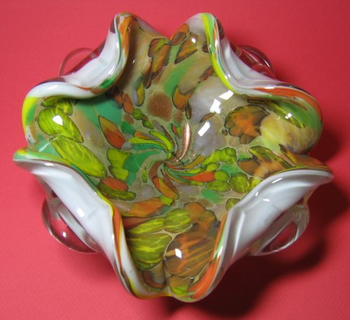 Murano AVEM Tutti Frutti Glass Bowl