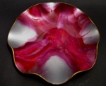 Seetusee Purple Nebula Round Wavy Dish