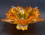 Chalet Orange Wavy Bowl Console