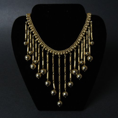 Goldtone Bib Necklace