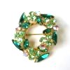Marquise Cut Rhinestone Brooch