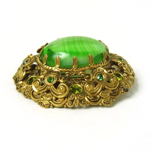 Vintage Cabochon Brooch