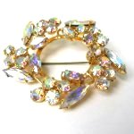 Rhinestone Marquise Cut Brooch