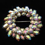 Round AB Brooch