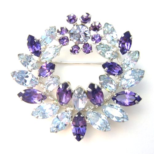 Sherman Purple Blue Brooch