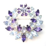 Purple and Blue Brooch