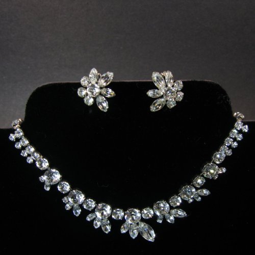 Sherman Clear Necklace and Earrings