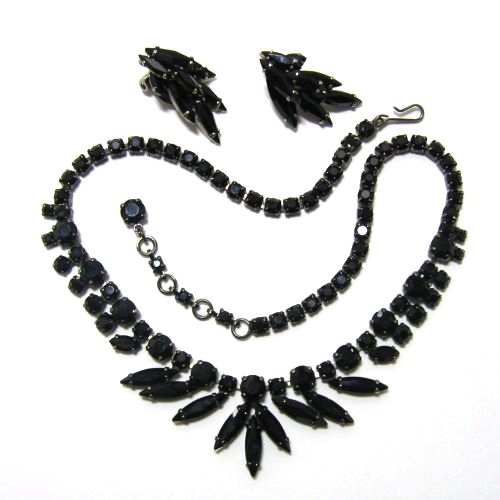 Sherman Black Neclace and Earrings