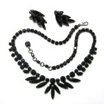 Black Necklace and Earrings