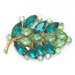 Green Leaf Brooch