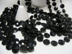 Black Faceted Necklace