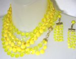 Yellow Plastic Necklace