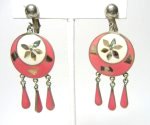 Pink Alpaca Earrings