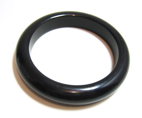 Vintage Black Bakelite Bangle