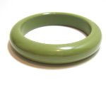 Olive Green Bakelite Bangle