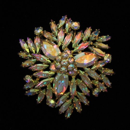 Sherman Brooch Aurora Borealis