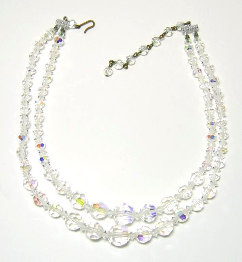 Vintage Crystal AB Necklace