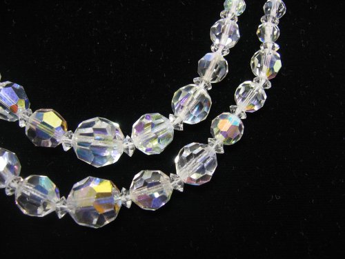 Vintage Glass Crystal Necklace