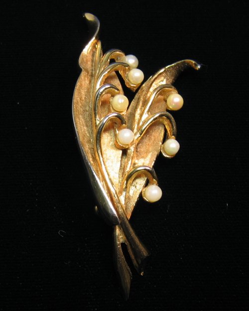 Vintage Boucher Lily of the Valley Brooch
