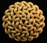 Vintage Monet Basket Weave Brooch