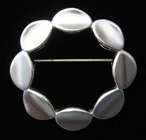 Monet Modernist Circle Brooch