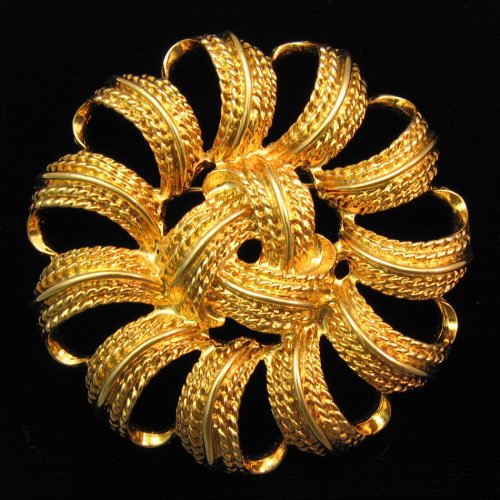 Vintage Monet Swirl Brooch