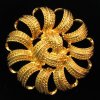 Monet Sun Swirled Brooch